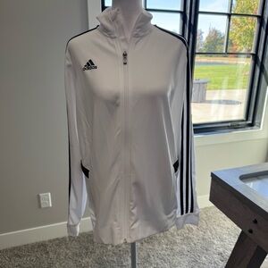 NWT Adidas Women's White and Black Track Jacket